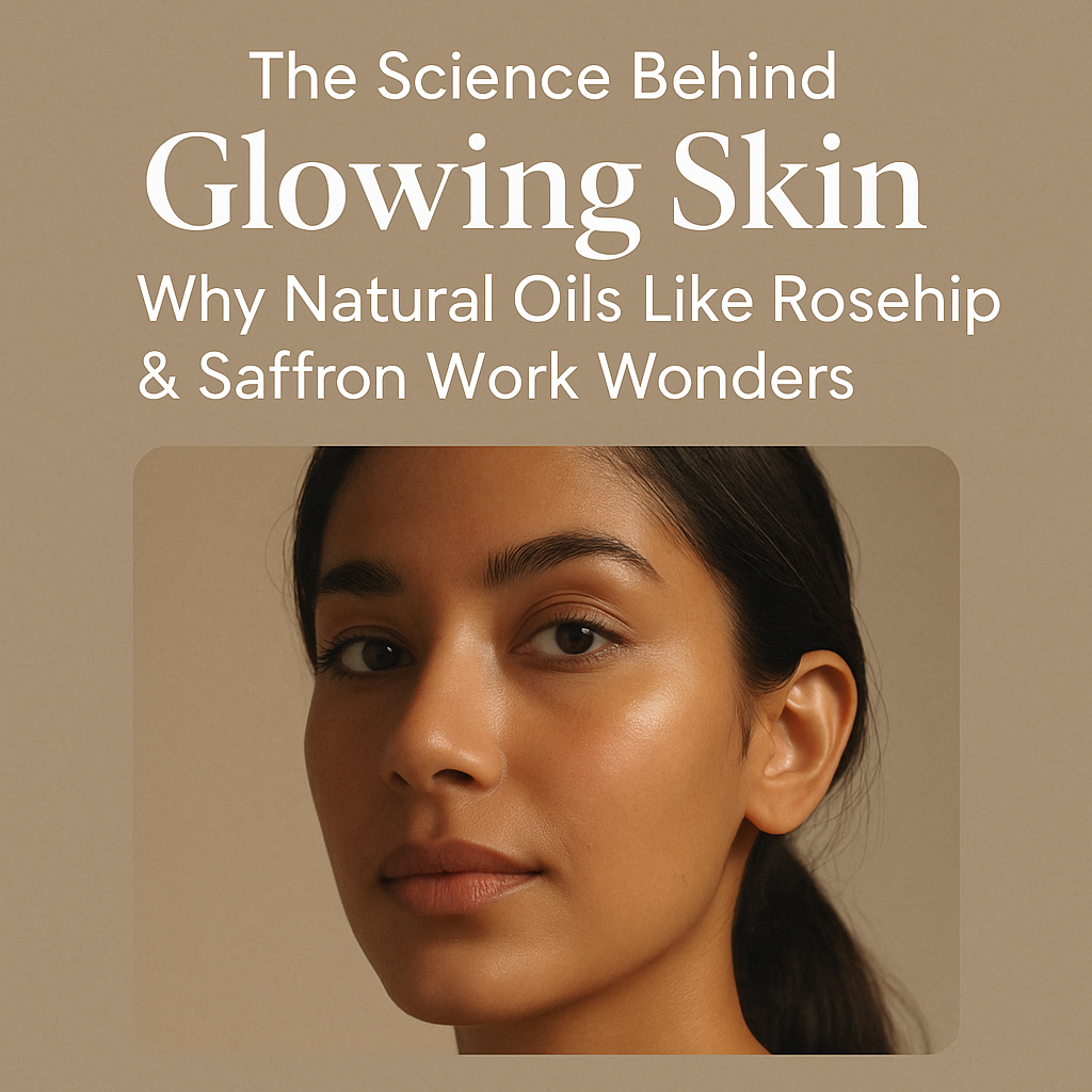 The Science Behind Glowing Skin: Why Natural Oils Like Rosehip & Saffron Work Wonders