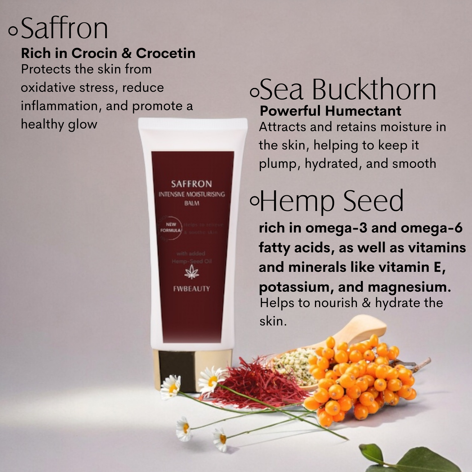 FWBEAUTY Saffron Intensive Moisturising Balm: A Luxurious Hydration Boost for Your Skin