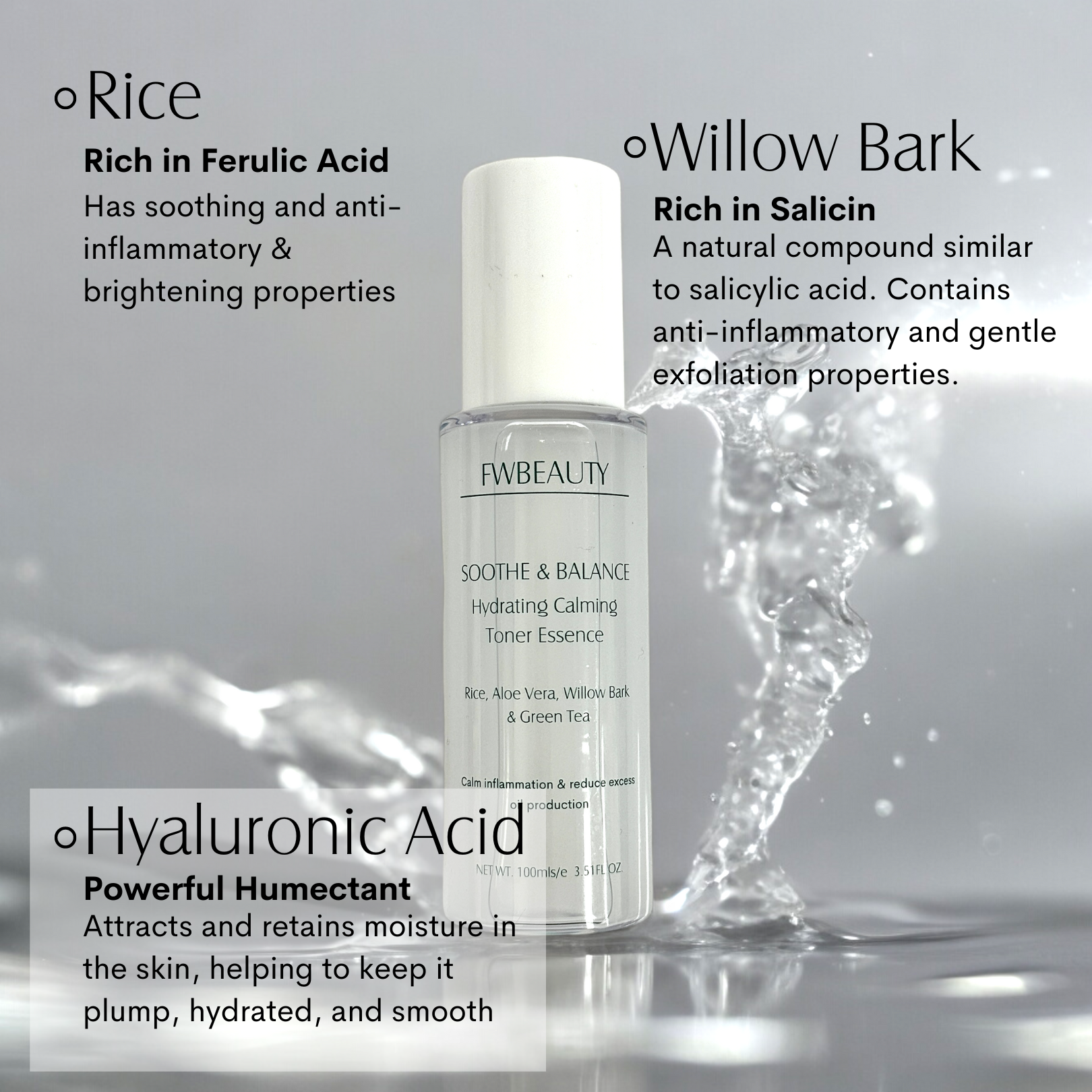 FWBEAUTY’s Rice Water Toner: The Perfect Balance for Oily, Combination & Sensitive Skin