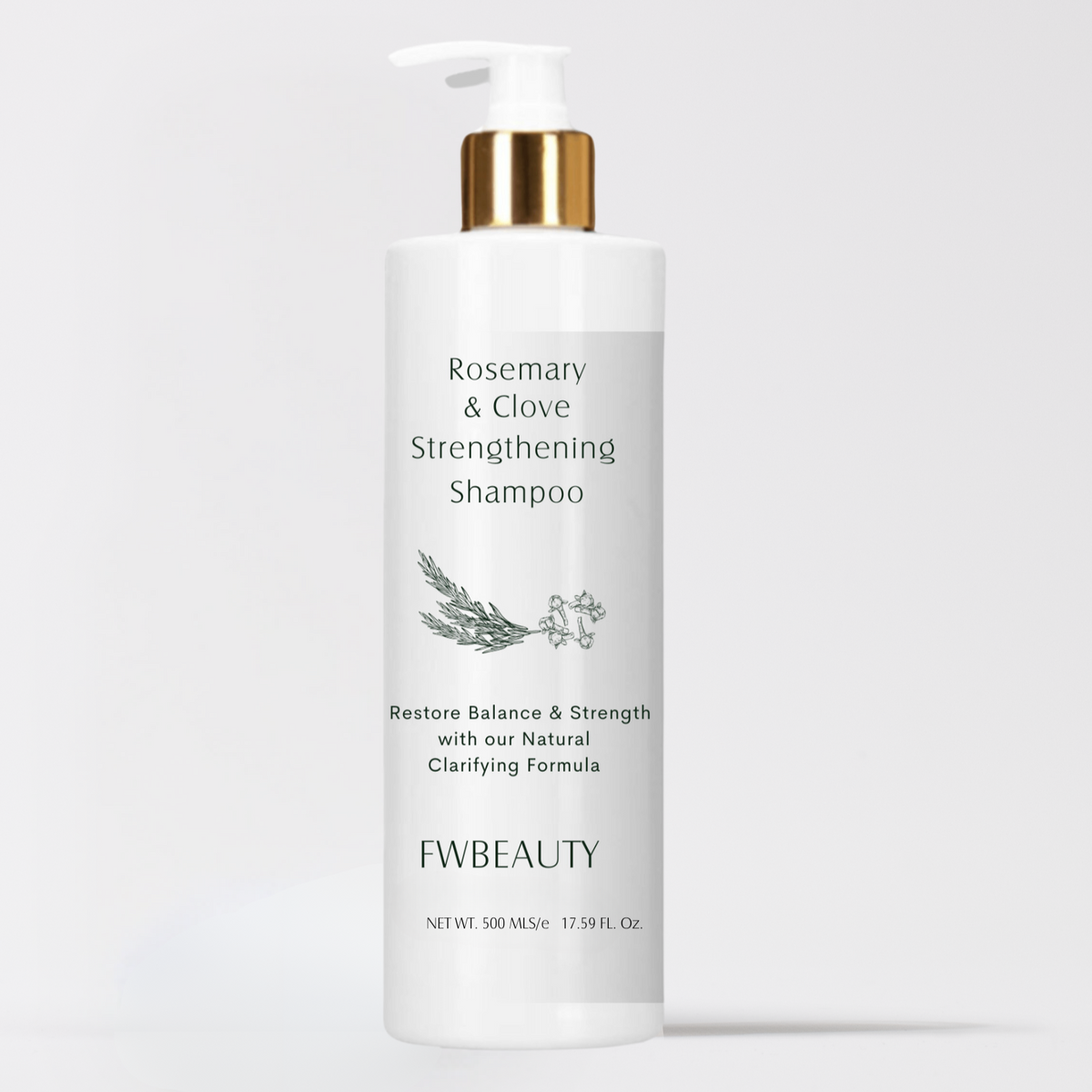 FWBEAUTY Rosemary & Clove Strengthening Shampoo: The Natural Way to Stronger, Healthier Hair