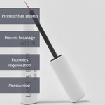 Lash and Brow FWBEAUTY
white tube with white hand and black applicator, on white back ground, with white text. 