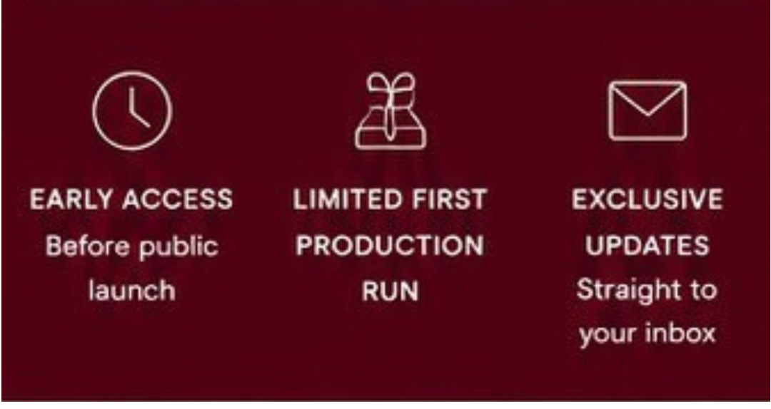 Red banner with white text and icons on a white background