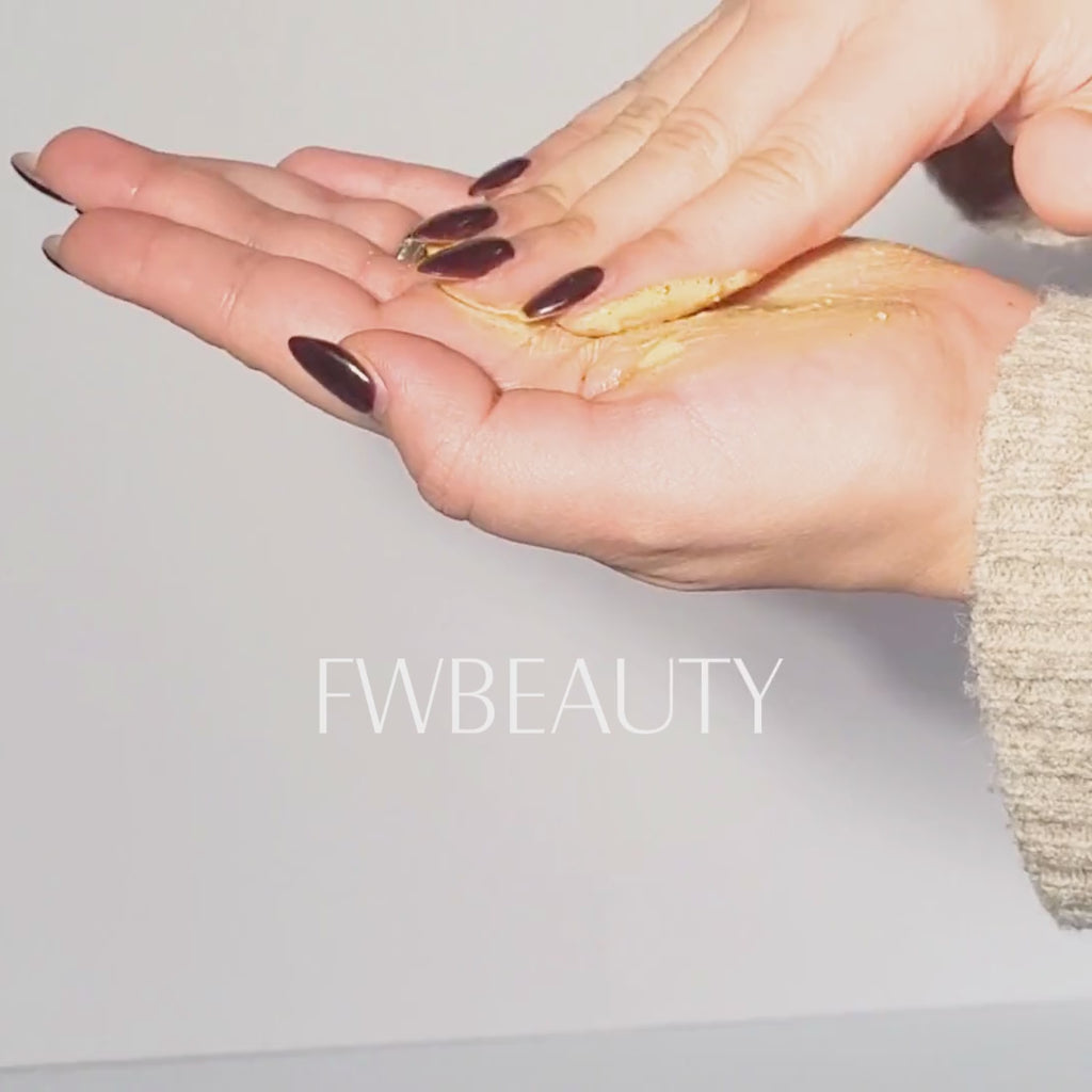 Demo of saffron cleansing powder fwbeauty